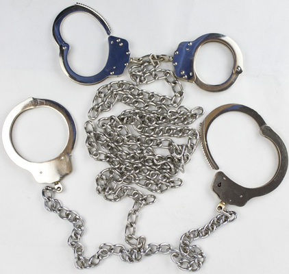 Χειροπέδες και Legcuffs νικελίου χάλυβα άνθρακα για το φυλακισμένο