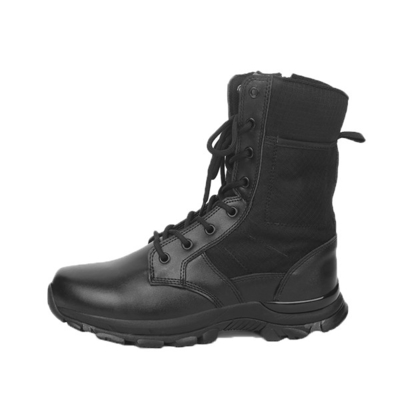 Τακτικές υπαίθριες τακτικές μαύρες μπότες 8 δέρματος εργαλείων γνήσιες» αδιάβροχες μπότες στρατού ύψους