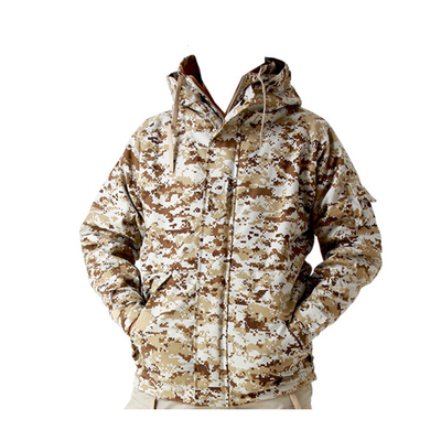 Ενήλικες Τακτικά Jackets Άνδρες Αδιάβροχο Καμουφλάζ Σταθμός Κολάρο Πολυεστέρα ίνες με φερμουάρ