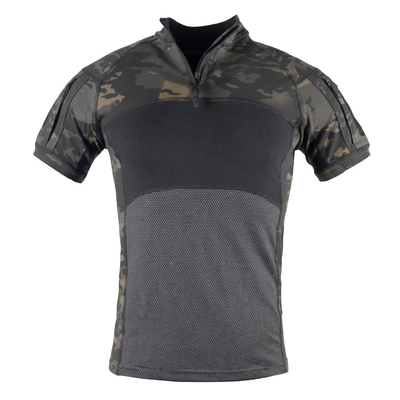 Τ-Shirt βάτραχος βραχίονες Αθλήματα εξωτερικού κατασκηνώματος Τακτικό T-Shirt βραχίονες με τσέπες στο χέρι