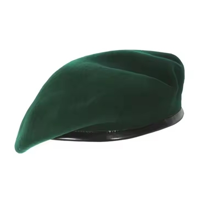 Υψηλής ποιότητας τακτικό προσαρμόσιμο Custom Woolen Beret με ασημένιο σήμα