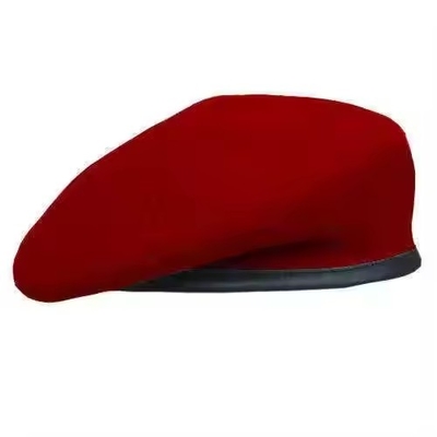 Υψηλής ποιότητας τακτικό προσαρμόσιμο Custom Woolen Beret με ασημένιο σήμα