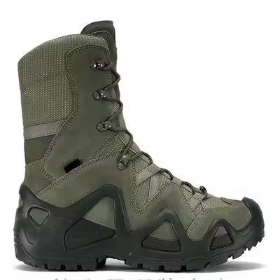 Εταιρεία χονδρικής πώλησης High-Top Brown Leather Outdoor Sports Survival Desert Safety Τακτικές μπότες μάχης